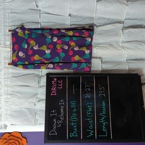 LuLaRoe A-line midi skirt